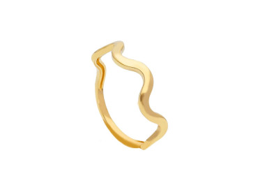 Anillos Anillo Ondas oro amarillo de 18 qtes