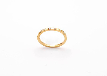 Anillos Anillo oro amarillo y 7 diamantes