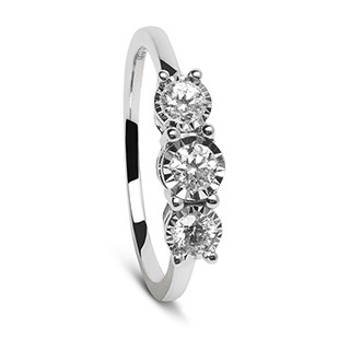 Anillo 3 diamantes 2025