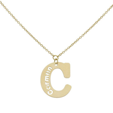 JOYAS PERSONALIZADAS GARGANTILLA ORO 18KL LETRA + NOMBRE