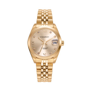 RELOJ DE MUJER CHIC DE ACERO CON ESFERA DORADA IP DORADO