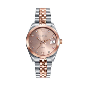 RELOJ DE MUJER VICEROY CHIC DE ACERO CON CALENDARIO Y CORREA EN IP ROSA