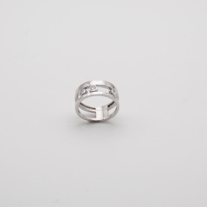 Anillo 3 diamantes