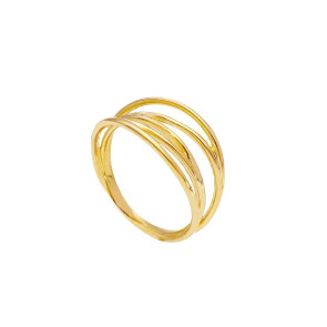 Anillo Hilos Oro Amarillo