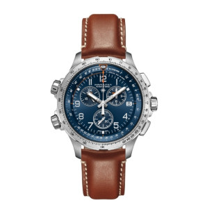 HAMILTON KHAKI AVIATION X-WIND GMT CHRONO QUARTZ