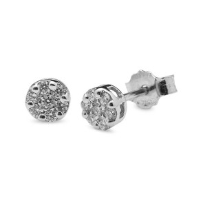 Pendiente Roseton Diamantes 0,40 Quilates