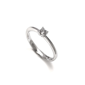 Solitario diamante 0.08 CTS