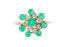 Anillo esmeraldas y diamantes
